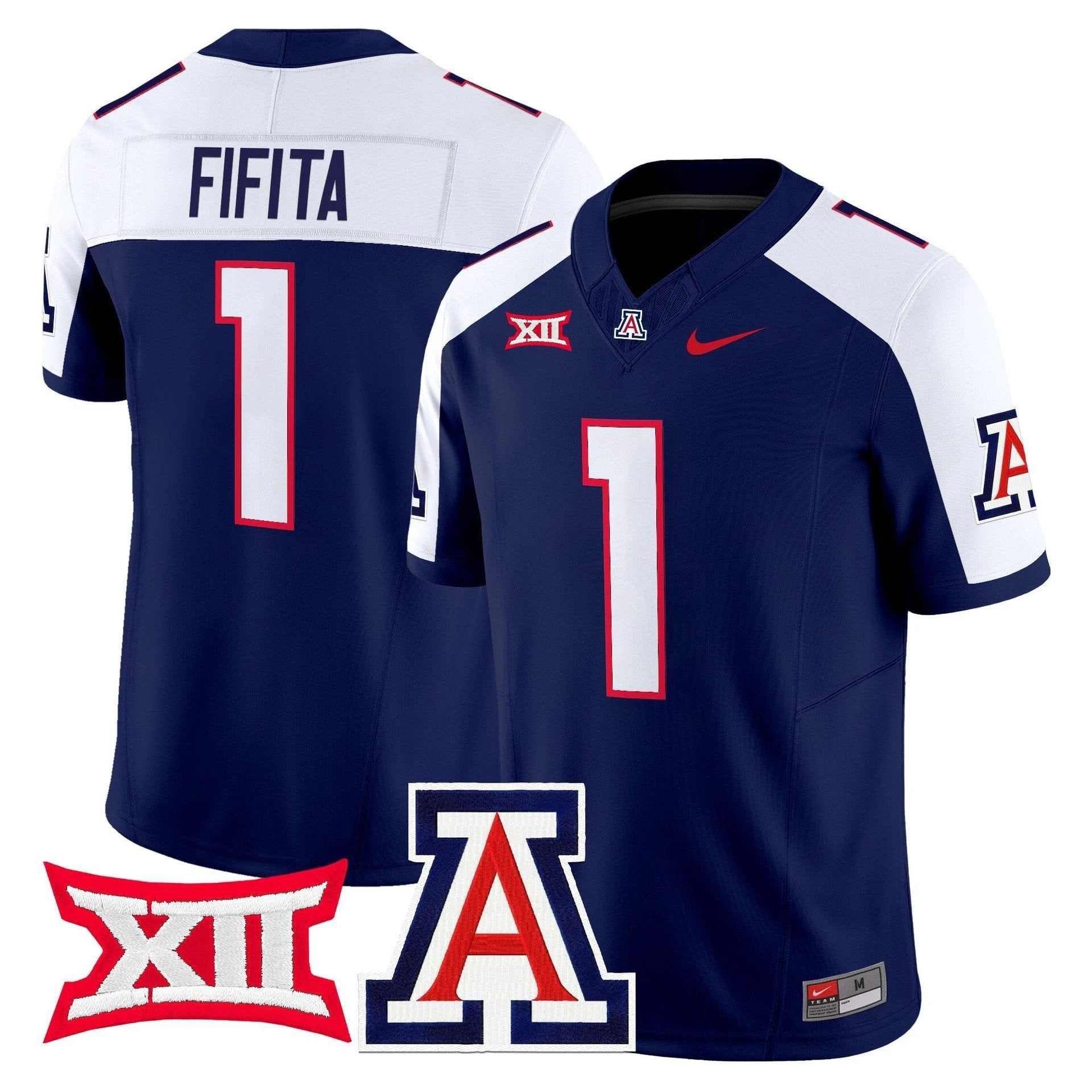 Noah Fifita Jersey #1 Arizona Wildcats 2025 Vapor Limited Stitched Navy Alternate by My Store