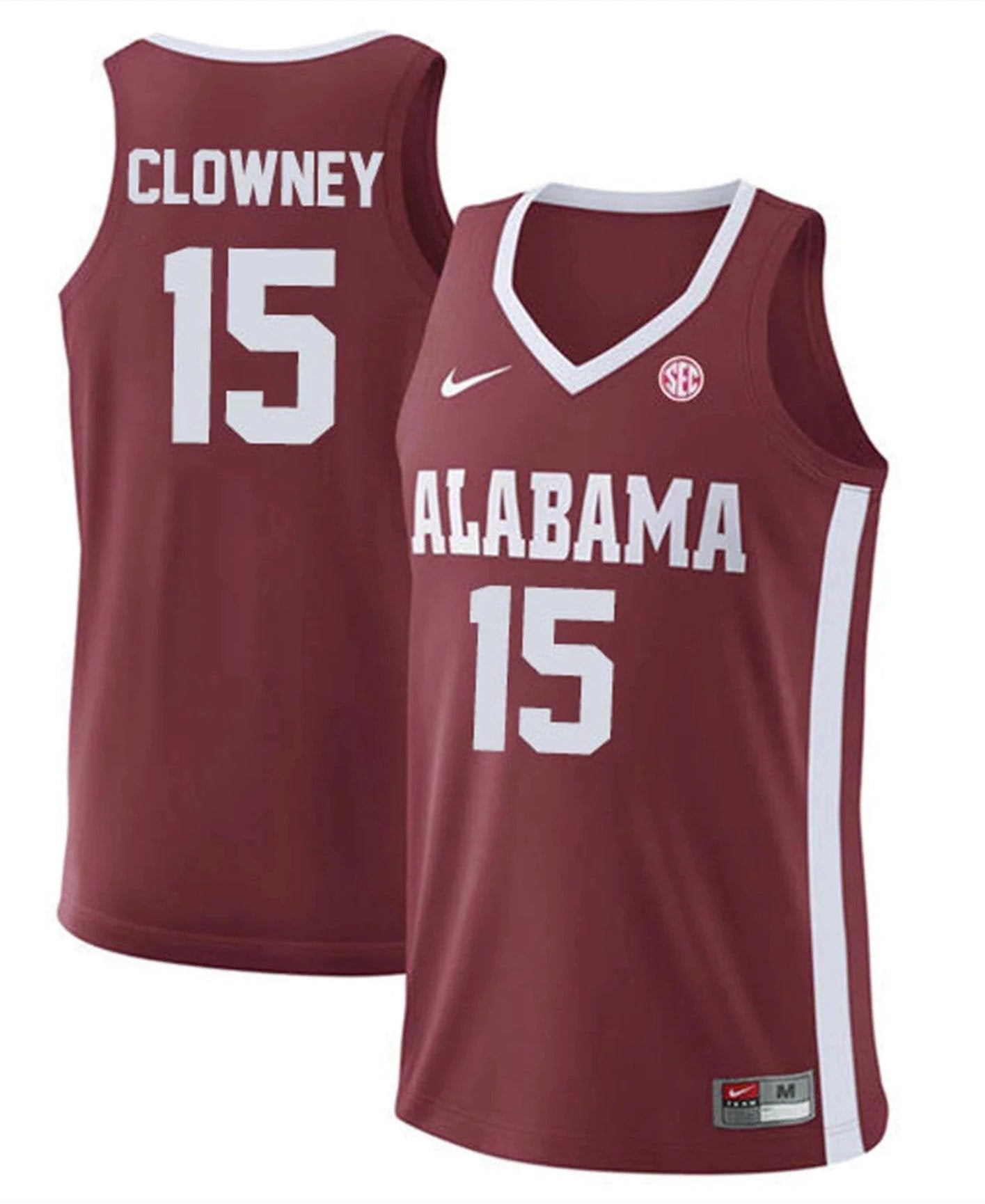 Noah Clowney Jersey Alabama Crimson Tide College Basketball Replica Crimson #15 by My store basketball