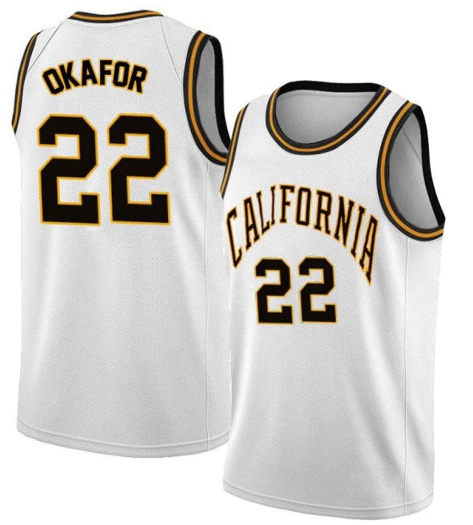 ND Okafor Jersey California Golden Bears College Basketball Navy #22 by My store basketball