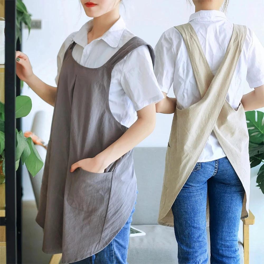 Nari Korean-Inspired Cross-Back Apron by Casa & Beyond