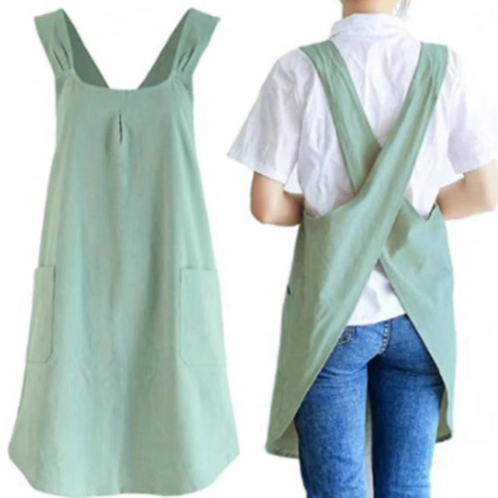 Nari Korean-Inspired Cross-Back Apron by Casa & Beyond
