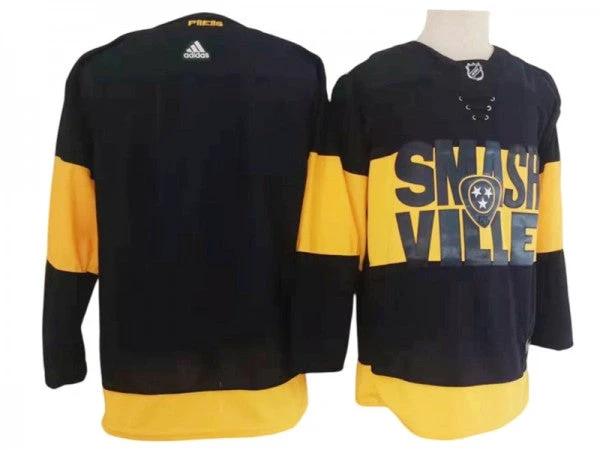 Nashville Predators Blank Black 2022 Stadium Series Jersey by Hockey David