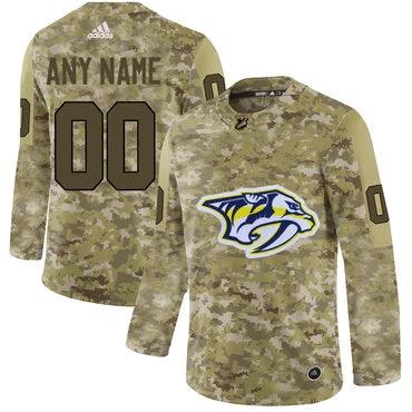 Nashville Predators Camo Customized Jersey by Hockey David