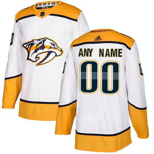 Nashville Predators NHL White Customized Jersey by Hockey David