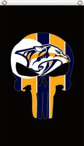 Nashville Predators Team Vertical Flag 3X5Ft Polyester Digital Print Banner USA by flagsjustdoit