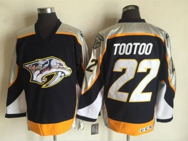 Nashville Predators #22 Jordin Tootoo Black 2006 Vintage CCM Jersey by Hockey David