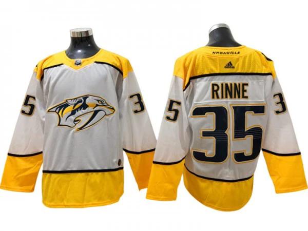 Nashville Predators #35 Pekka Rinne White Away Jersey by Hockey David