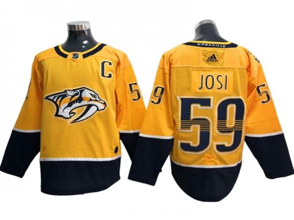 Nashville Predators #59 Roman Josi Gold Home Jersey by Hockey David