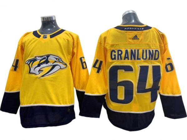 Nashville Predators #64 Mikael Granlund Gold Home Jersey by Hockey David