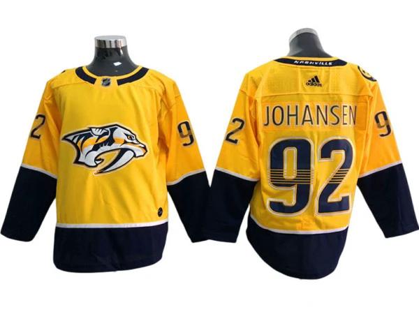Nashville Predators #92 Ryan Johansen Gold Home Jersey by Hockey David