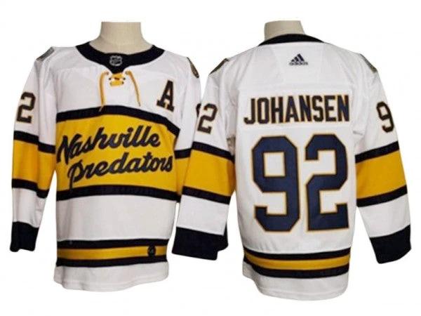 Nashville Predators #92 Ryan Johansen White 2020 Winter Classic Jersey by Hockey David