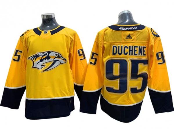 Nashville Predators #95 Matt Duchene Gold Jersey by Hockey David