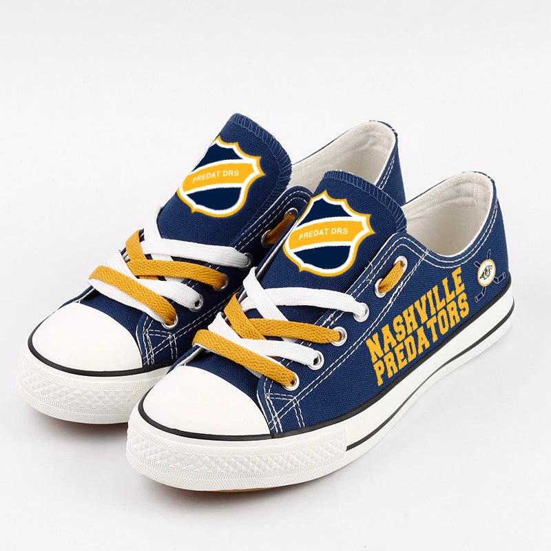 Nashville Predators Low Top Canvas Sport Sneakers Shoes For Men Women Fans by Crocs