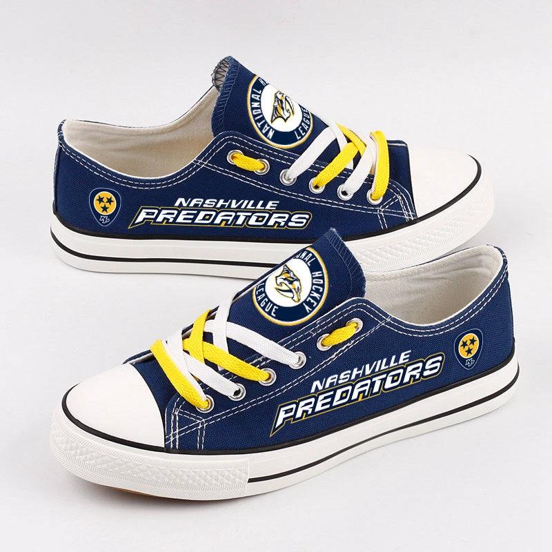 Nashville Predators Low Top Canvas Sport Sneakers Shoes For Men Women Fans by Crocs