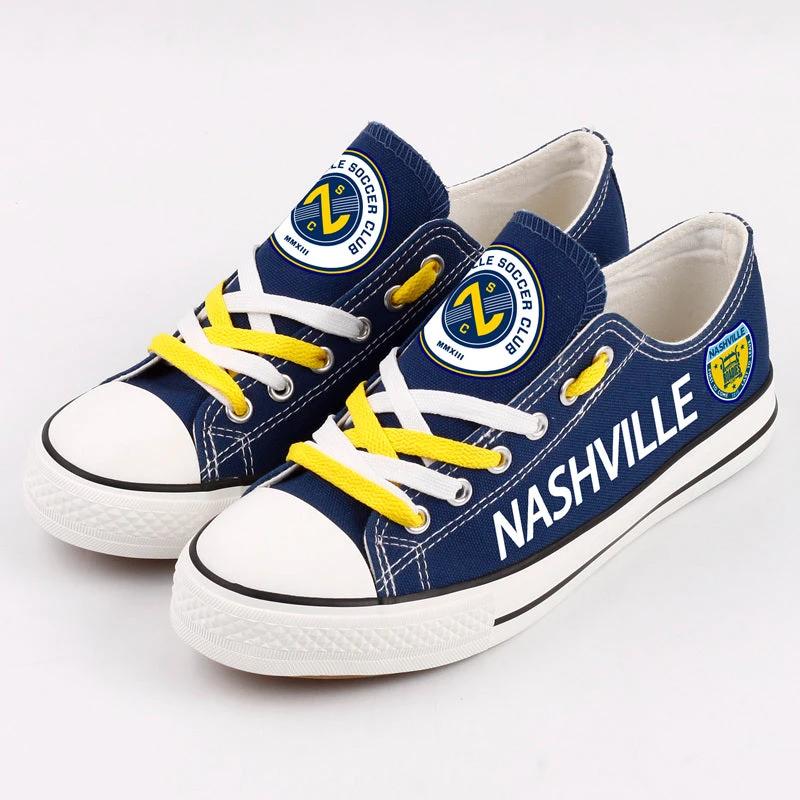 Nashville SC Low Top Canvas Sport Sneakers Shoes For Men Women Fans by Crocs