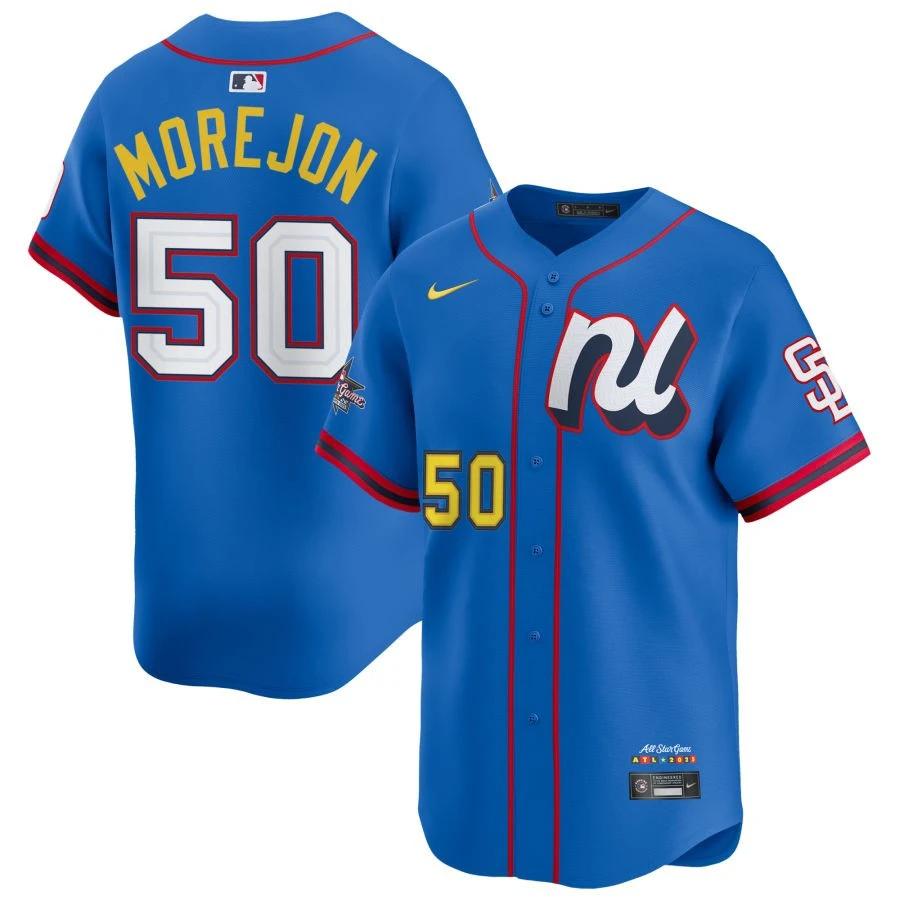 National League Adrian Morejon Blue 2025 All-Star Game Limited Jersey Stitched by My Store