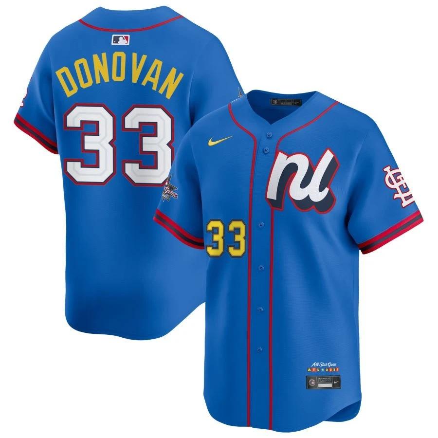 National League Brendan Donovan #33 Blue 2025 All-Star Limited Jersey Stitched by My Store