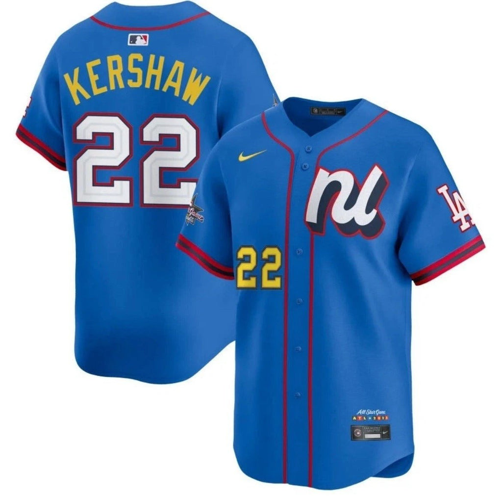 National League Clayton Kershaw Blue 2025 All-Star Game Limited Jersey Stitched by My Store