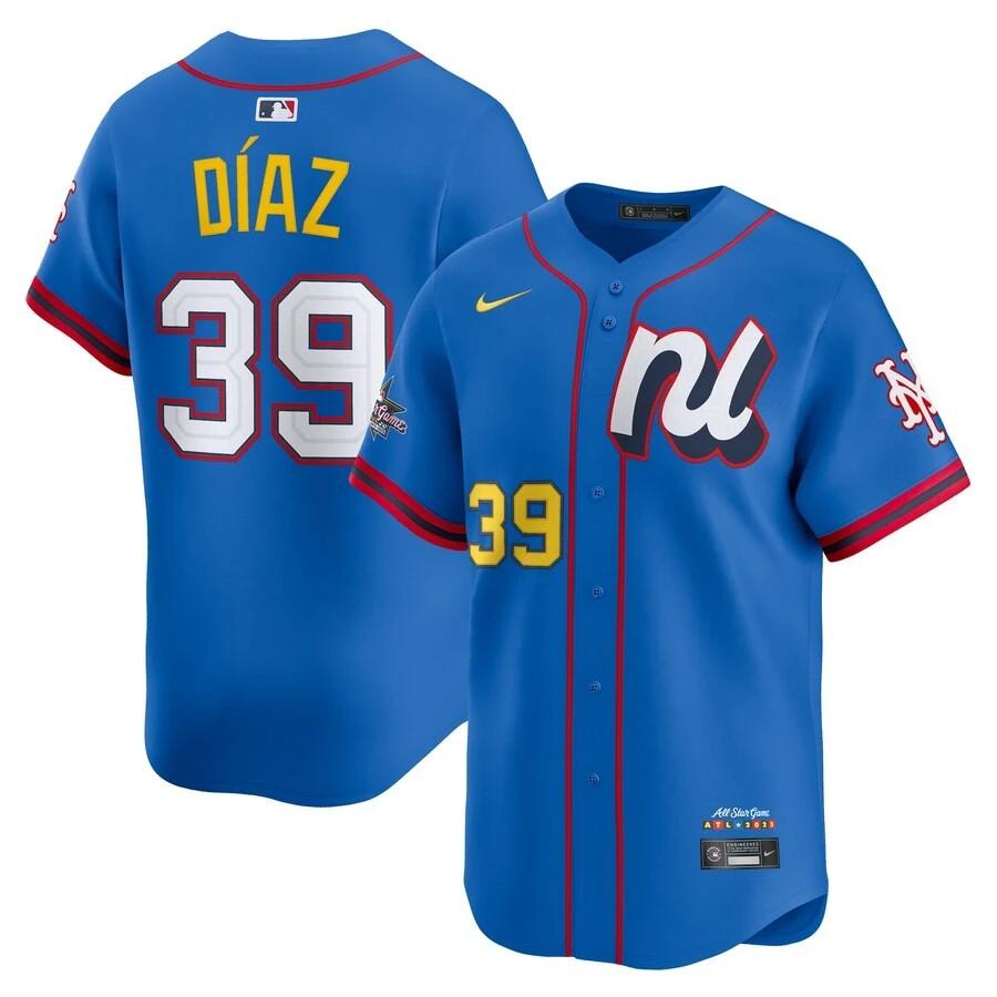 National League Edwin Diaz #39 Blue 2025 All-Star Game Limited Jersey Stitched by My Store
