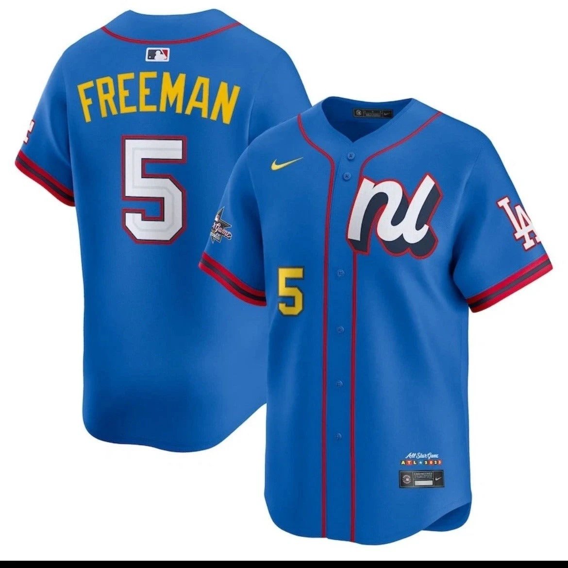 National League Freddie Freeman #5 Blue 2025 All-Star Limited Jersey Stitched by My Store