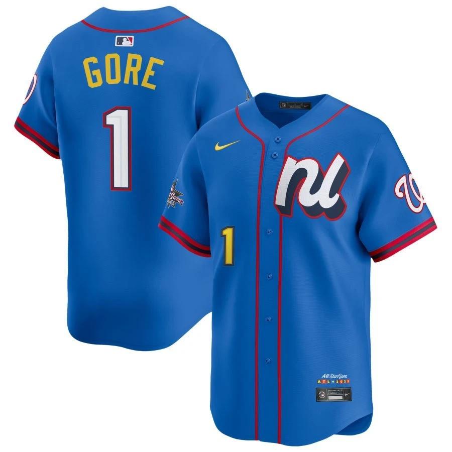 National League MacKenzie Gore Blue 2025 All-Star Game Limited Jersey Stitched by My Store