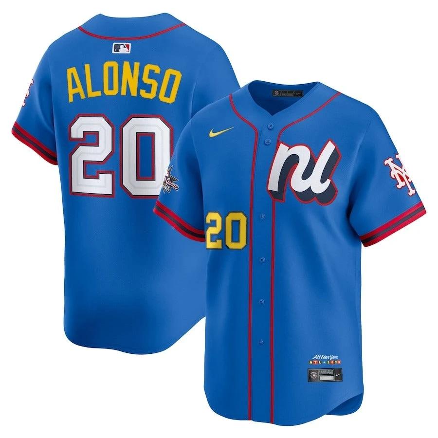 National League Pete Alonso #20 Blue 2025 All-Star Game Limited Jersey Stitched by My Store