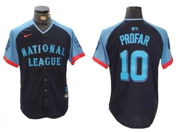 National League #10 Jurickson Profar 2024 MLB All-Star Game Limited Jersey - Navy by My Store