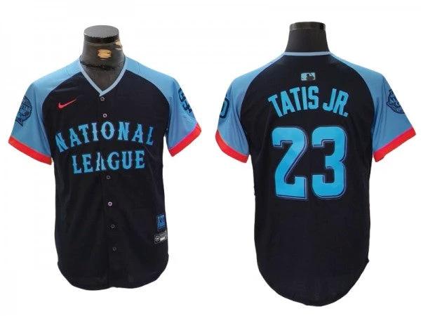 National League #23 Fernando Tatís Jr. 2024 MLB All-Star Game Limited Jersey - Navy by My Store