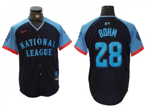 National League #28 Alec Bohm 2024 MLB All-Star Game Limited Jersey - Navy by My Store