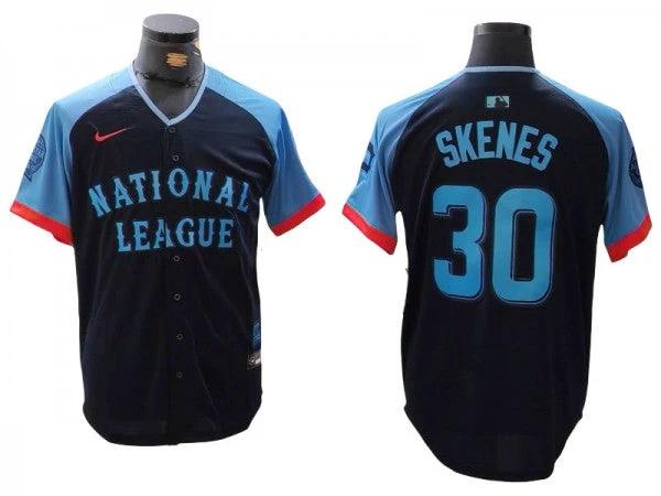 National League #30 Paul Skenes Navy 2024 MLB All-Star Game Limited Jersey by My Store