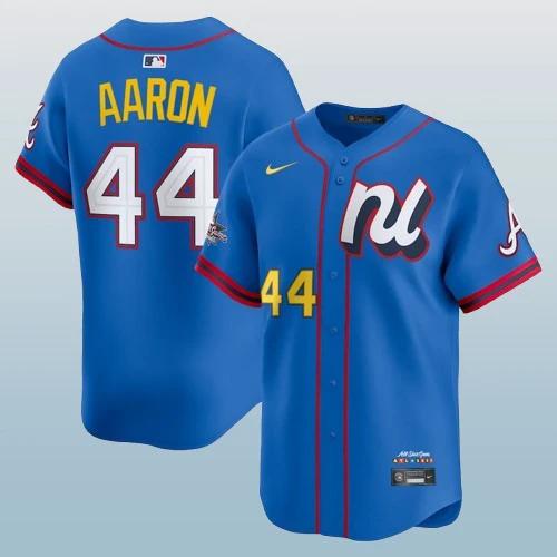 National League #44 Hank Aaron 2025 All-Star Edition Limited Jersey Stitched by My Store