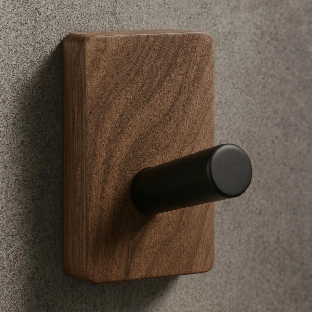 Natural Wood Hook Wall Organizer by Casa & Beyond