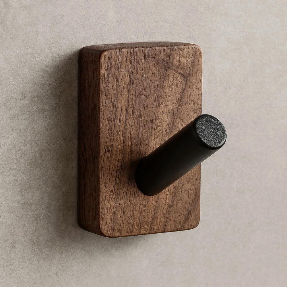 Natural Wood Hook Wall Organizer by Casa & Beyond