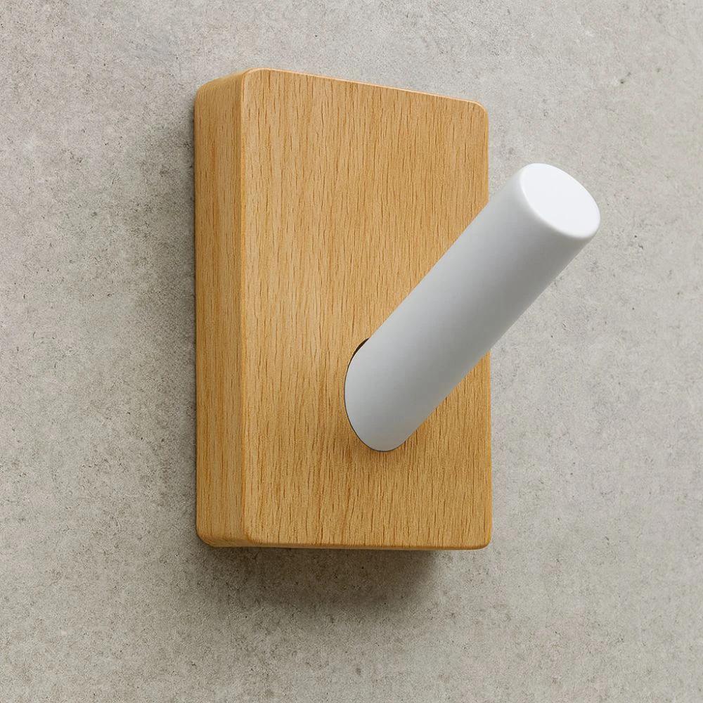 Natural Wood Hook Wall Organizer by Casa & Beyond
