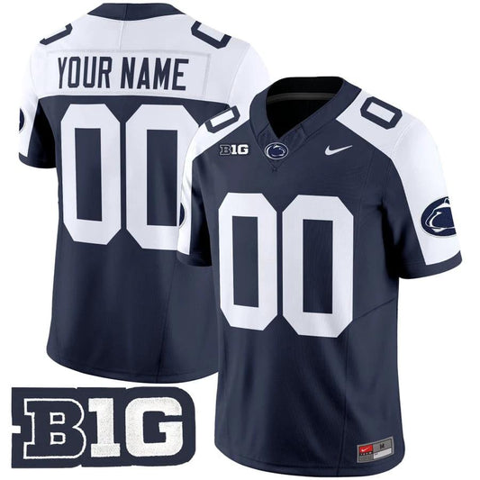 Custom Penn State Nittany Lions Jersey Vapor Limited 2025 Stitched Navy Alternate by My Store