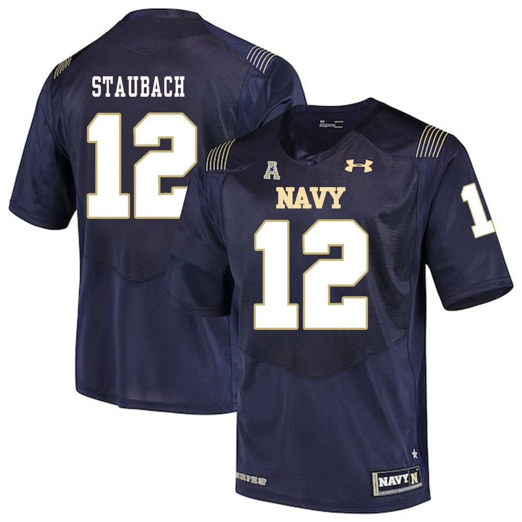 Navy Midshipmen #12 Roger Staubach College Football Jersey Stitched by My Store