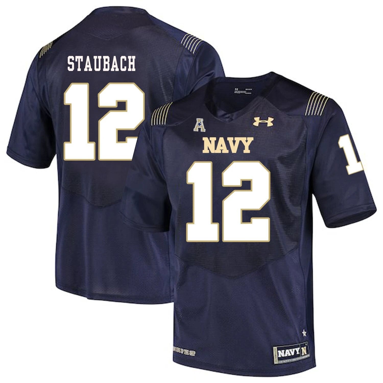 Navy Midshipmen #12 Roger Staubach College Football Jersey Stitched by My Store