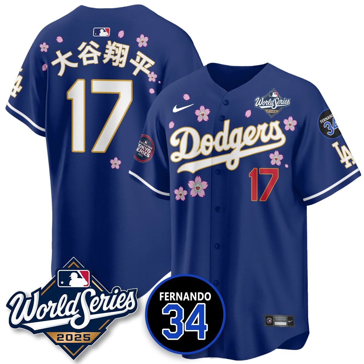 Los Angeles Dodgers Tokyo Series 2025 NL Champions Jersey - All Stitched by Los Angeles Dodgers