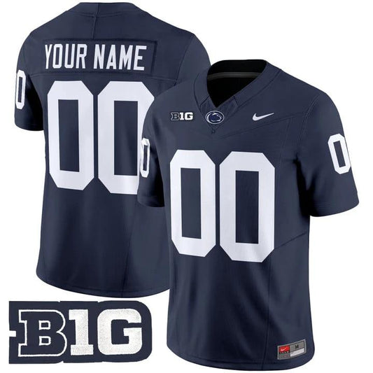 Custom Penn State Nittany Lions Jersey Vapor Limited 2025 Stitched Navy by My Store