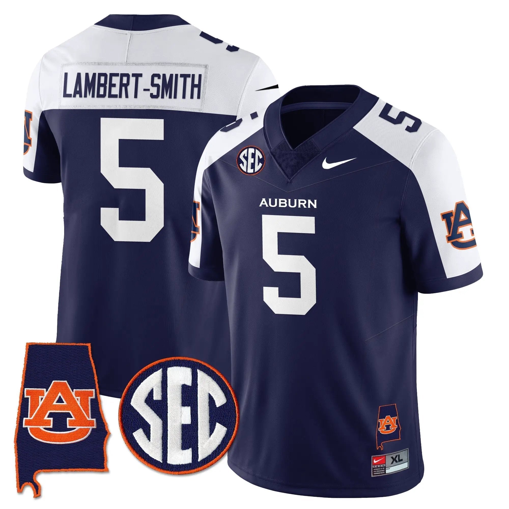 AT 2025 Alabama Patch Vapor Limited Jersey by Auburn Tigers