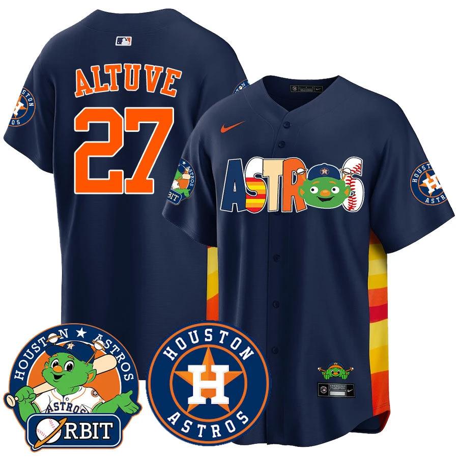 Houston Astros Orbit Vapor Premier Jersey - All Stitched by Houston Astros