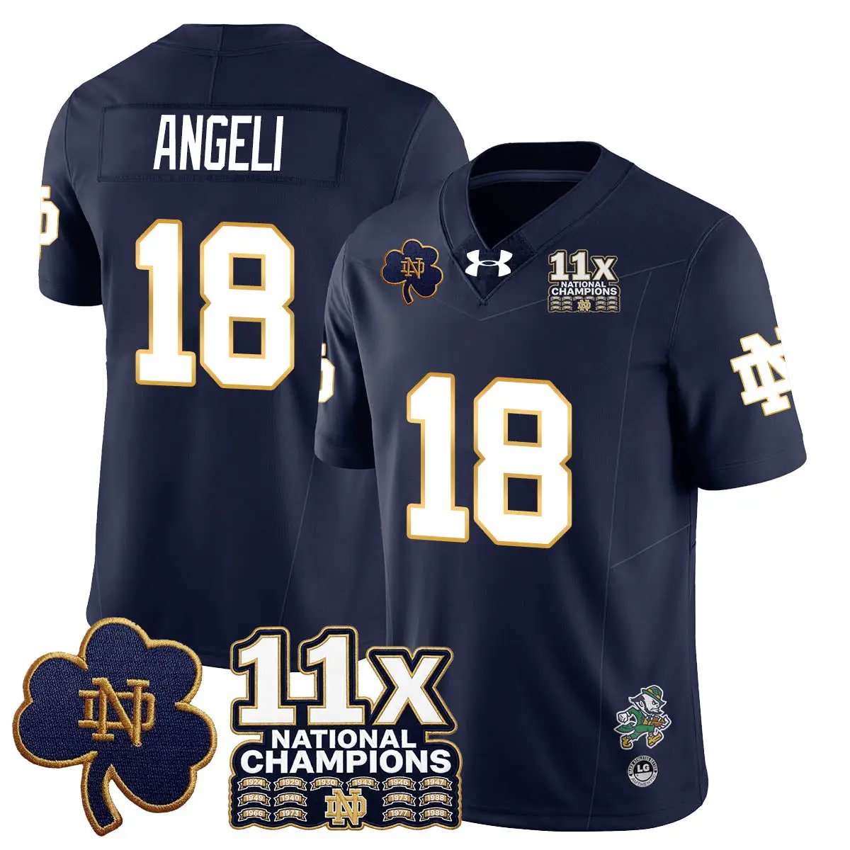 ND 11x-Time National Champions Vapor Limited Jersey by Notre Dame Fighting Irish