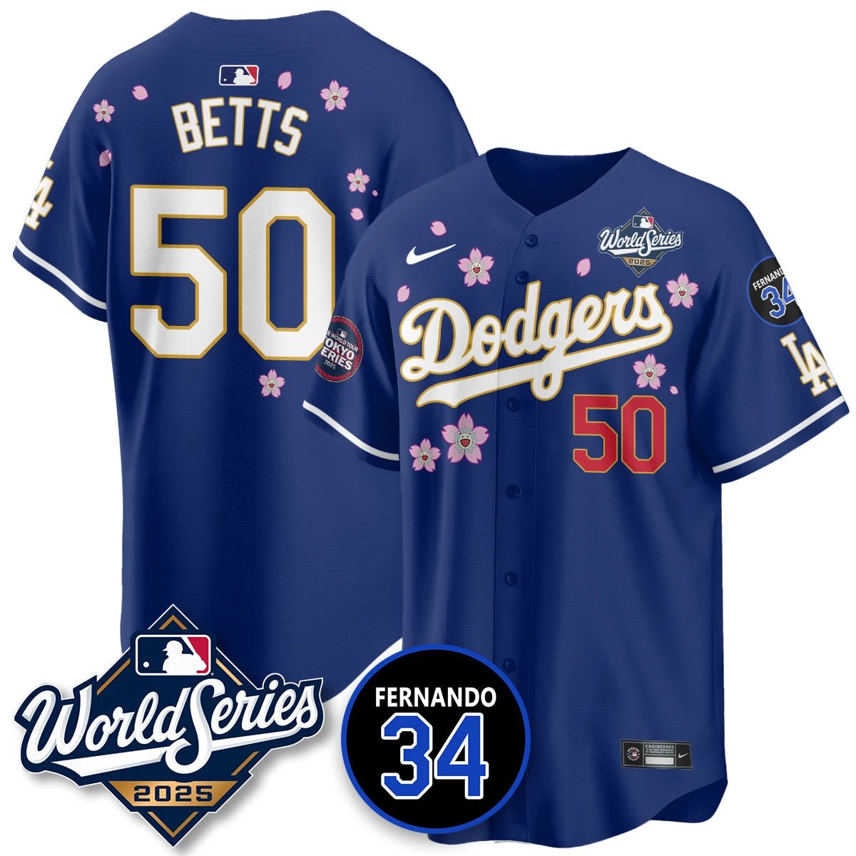 Los Angeles Dodgers Tokyo Series 2025 NL Champions Jersey - All Stitched by Los Angeles Dodgers