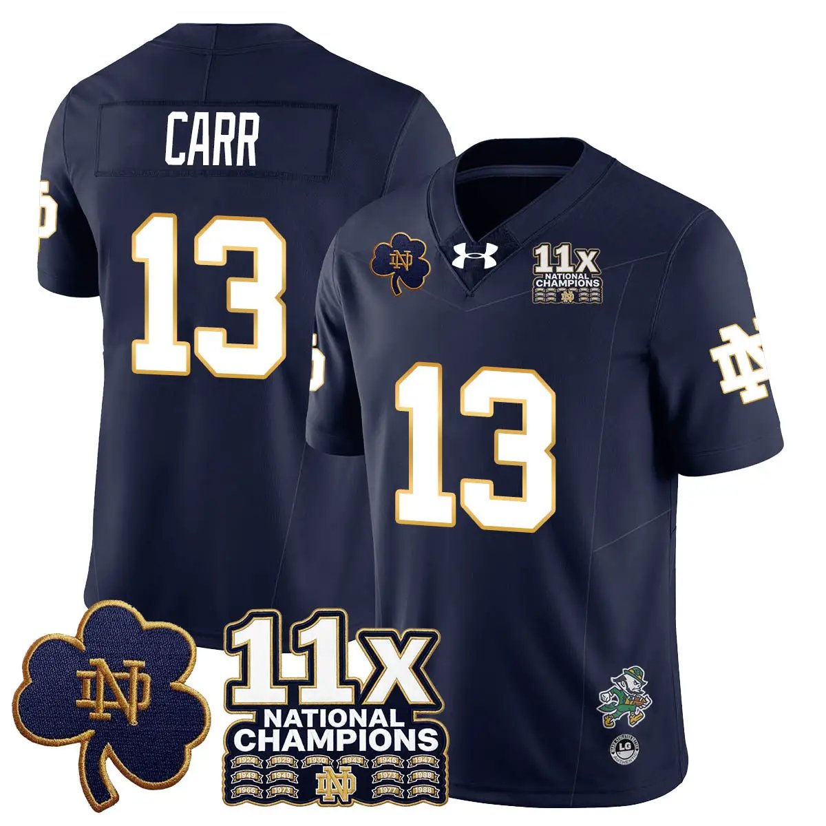 ND 11x-Time National Champions Vapor Limited Jersey by Notre Dame Fighting Irish