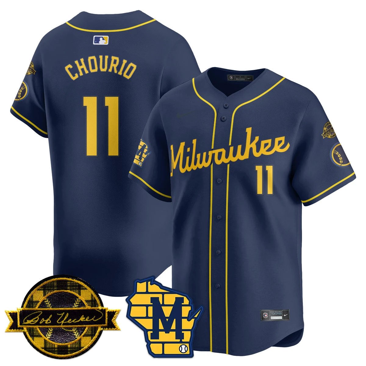 MIL 2026 Limited Jersey - Bob Uecker Patch - All Stitched by Milwaukee Brewers