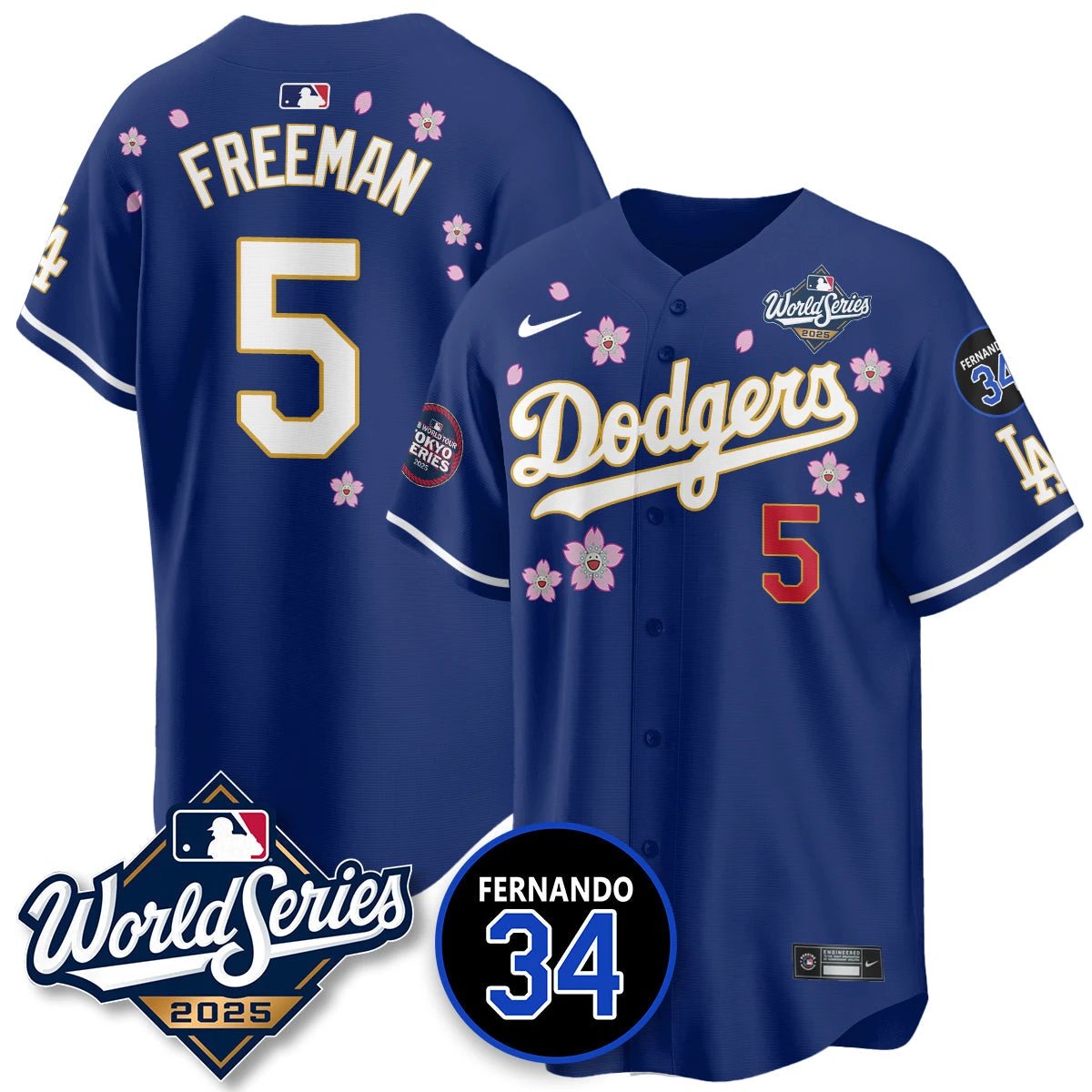 Los Angeles Dodgers Tokyo Series 2025 NL Champions Jersey - All Stitched by Los Angeles Dodgers