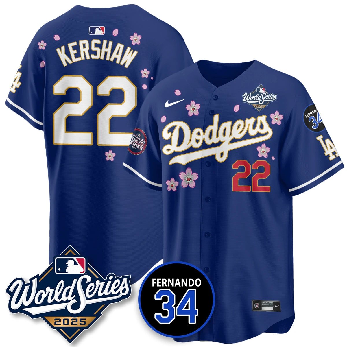 Los Angeles Dodgers Tokyo Series 2025 NL Champions Jersey - All Stitched by Los Angeles Dodgers
