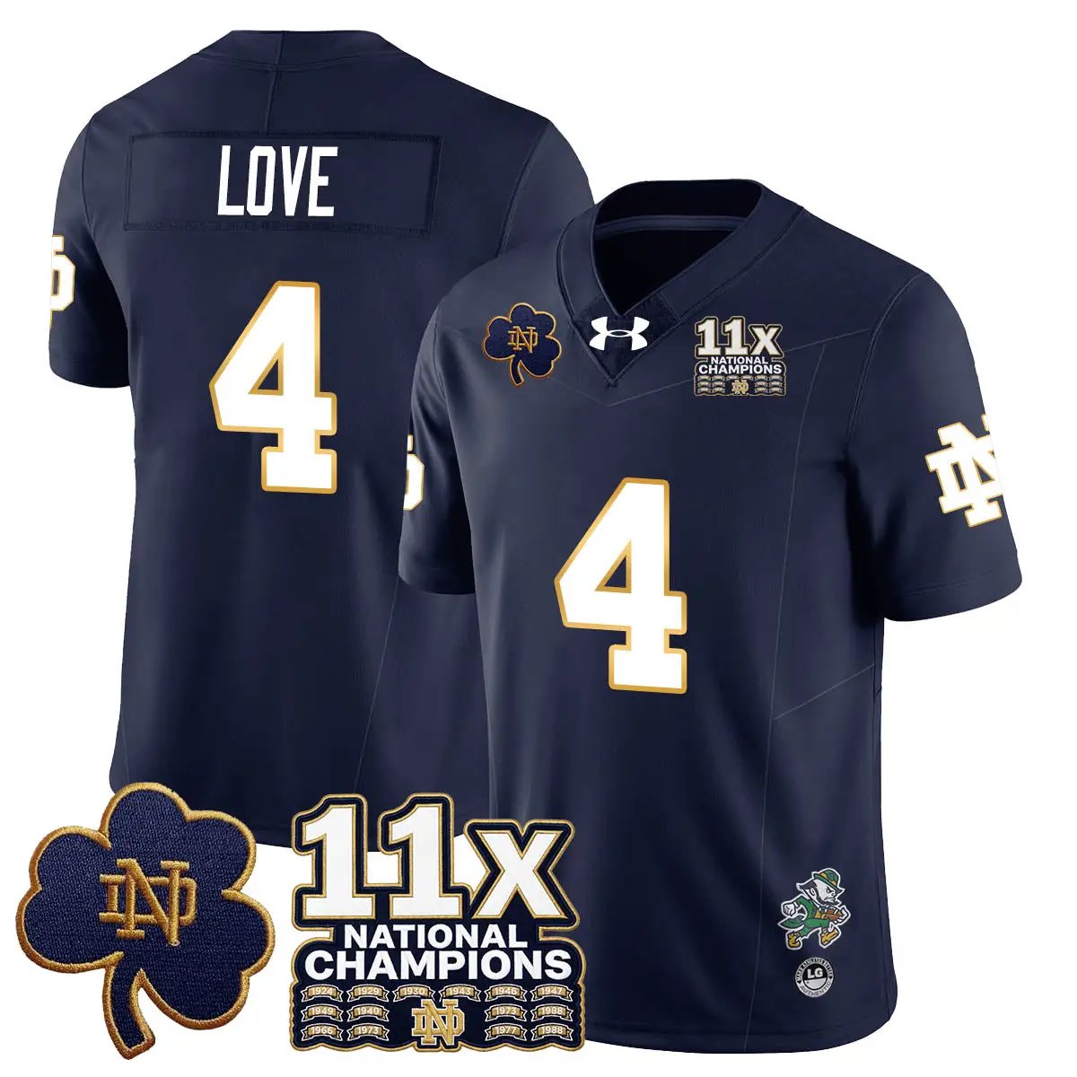 ND 11x-Time National Champions Vapor Limited Jersey by Notre Dame Fighting Irish