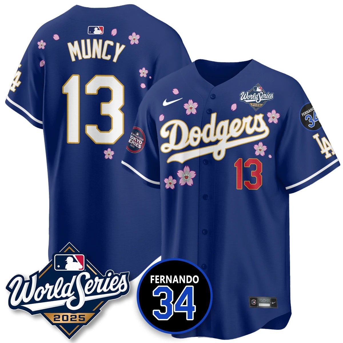 Los Angeles Dodgers Tokyo Series 2025 NL Champions Jersey - All Stitched by Los Angeles Dodgers