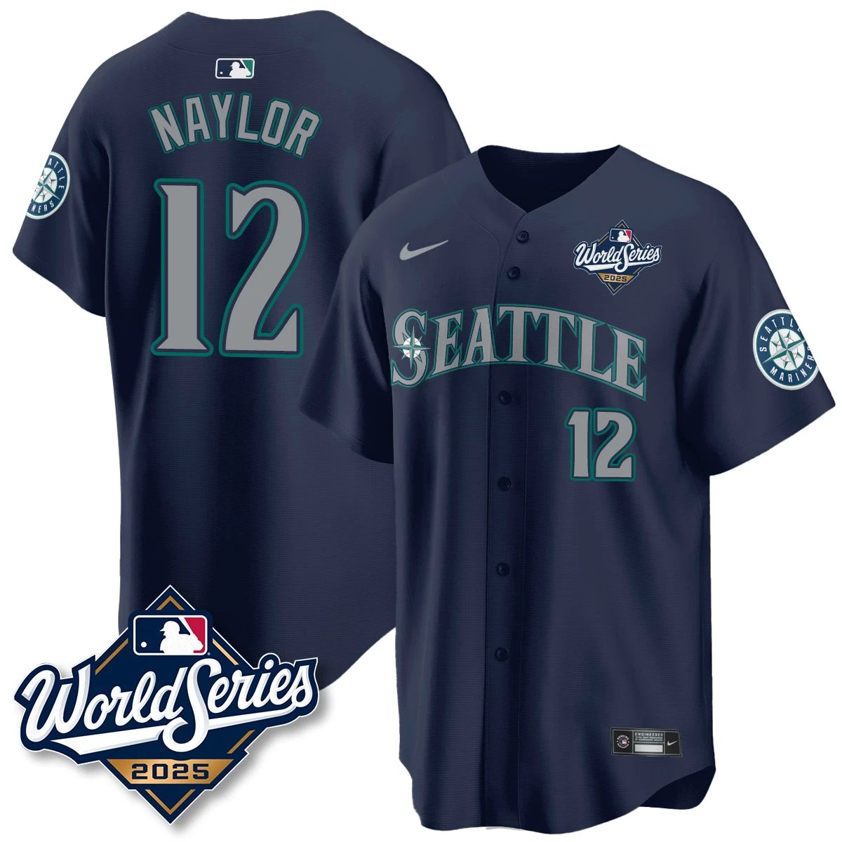 Seattle Mariners 2025 World Series Jersey - All Stitched by Seattle Mariners
